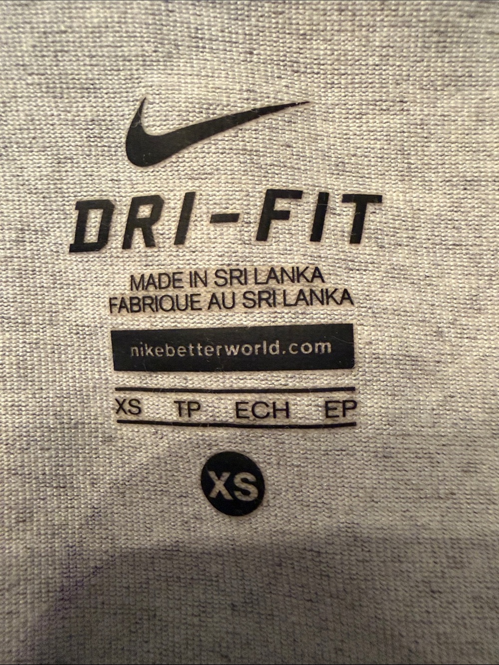 Nike DRI-FIT Heather Gray Full-Zip Jacket with High Collar XS - Picture 5 of 7